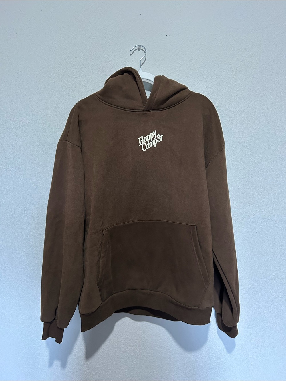 Happy Camp3r Brown Hooded Sweatshirt